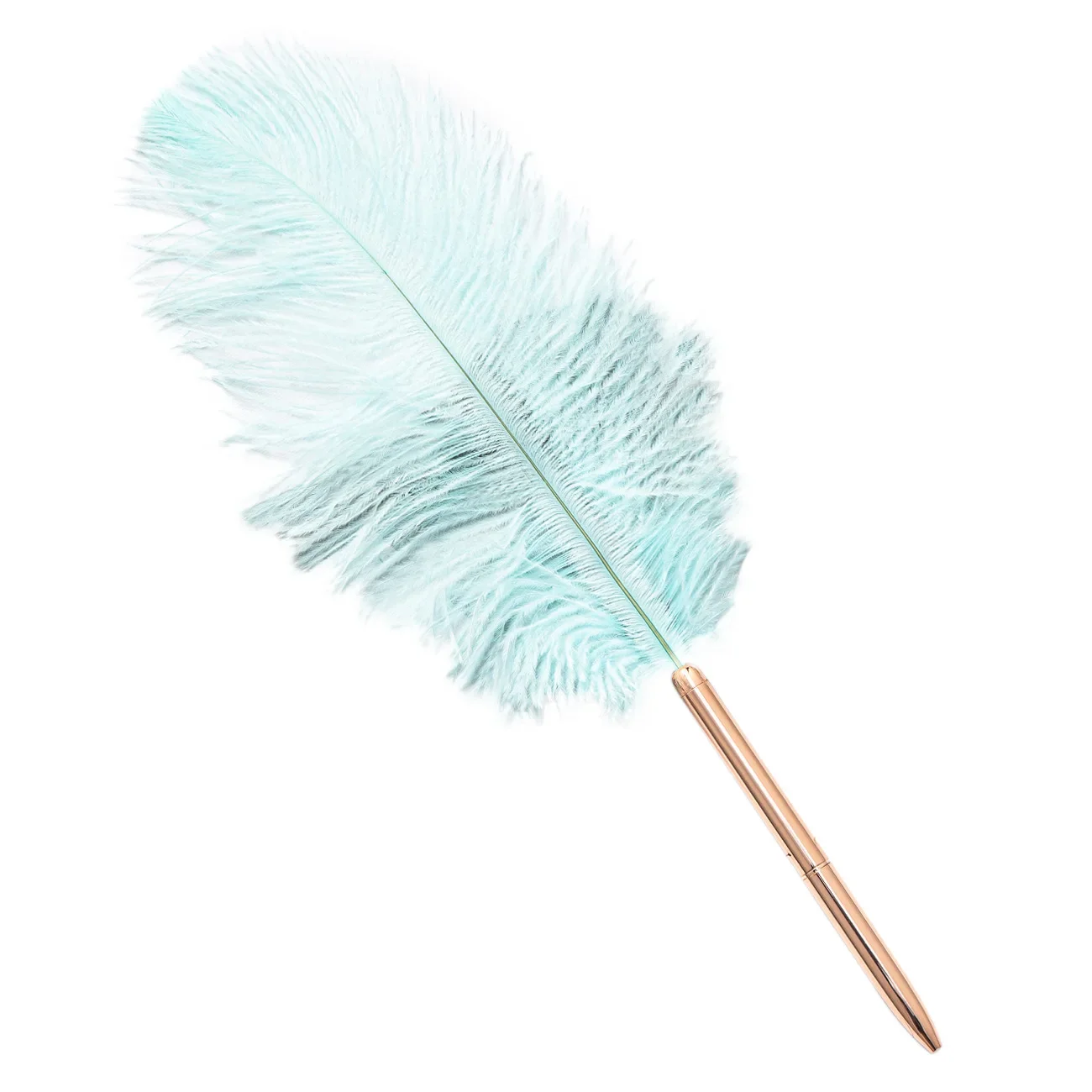 16PCS Manufacturer's New White Feather Pen Floating Graduation Design White Pink Multi-color Feather Ballpoint Pen