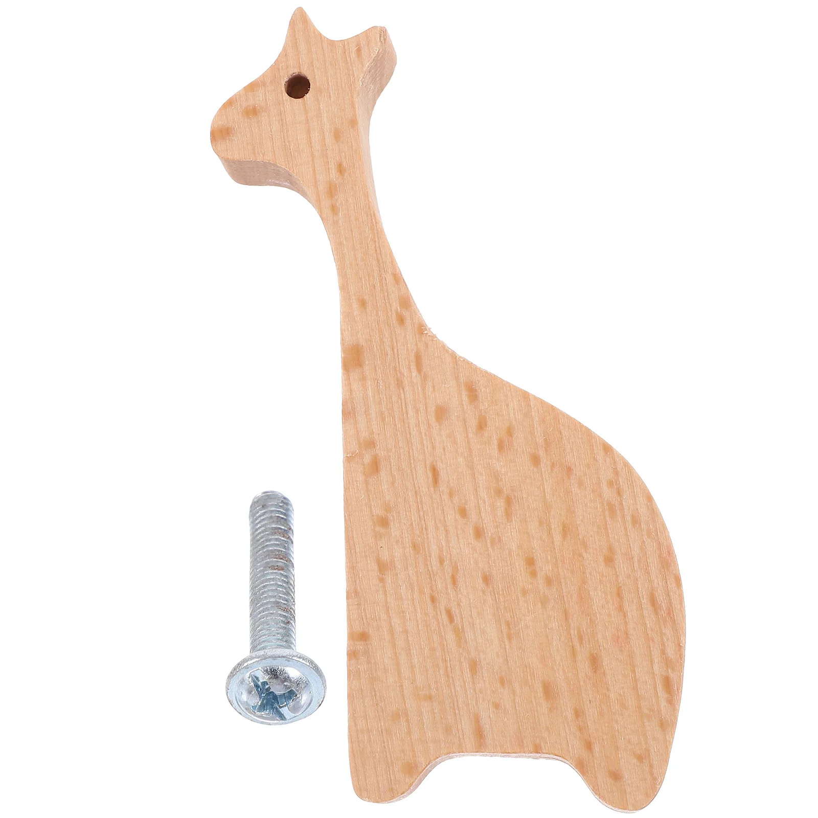

Wooden Giraffe Cabinet Door Knob Replacement Cartoon Animal Shaped Dresser Handle Drawer Pull Kitchen Cabinet Knobs