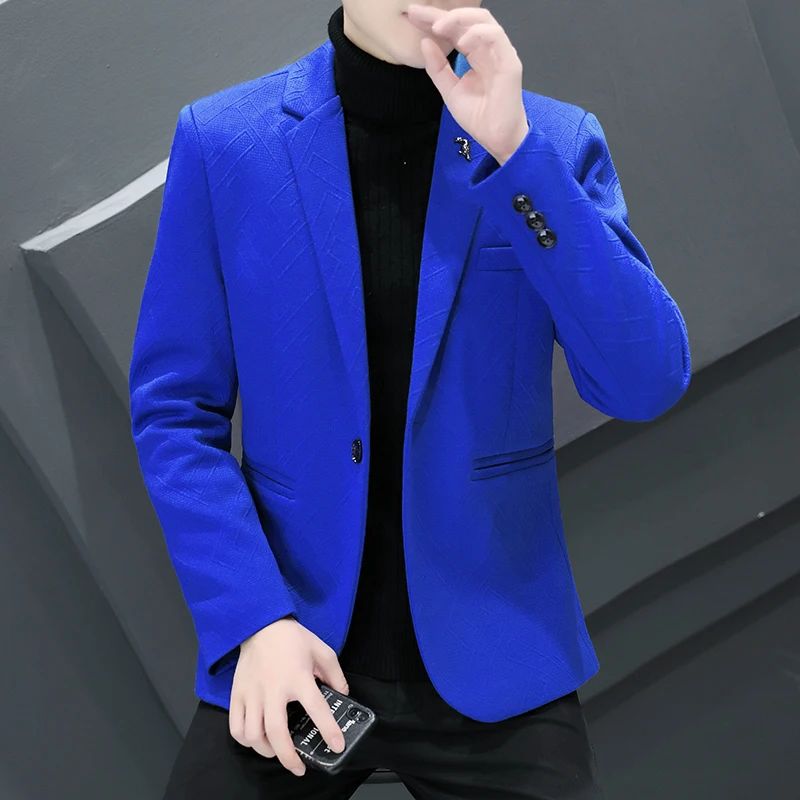Fall Thick Blazer Men Fashionable, Weddings, Formal Wear, Casual Wear, Hosting, Gentleman, Banquets, Business, Trendy, Blazer