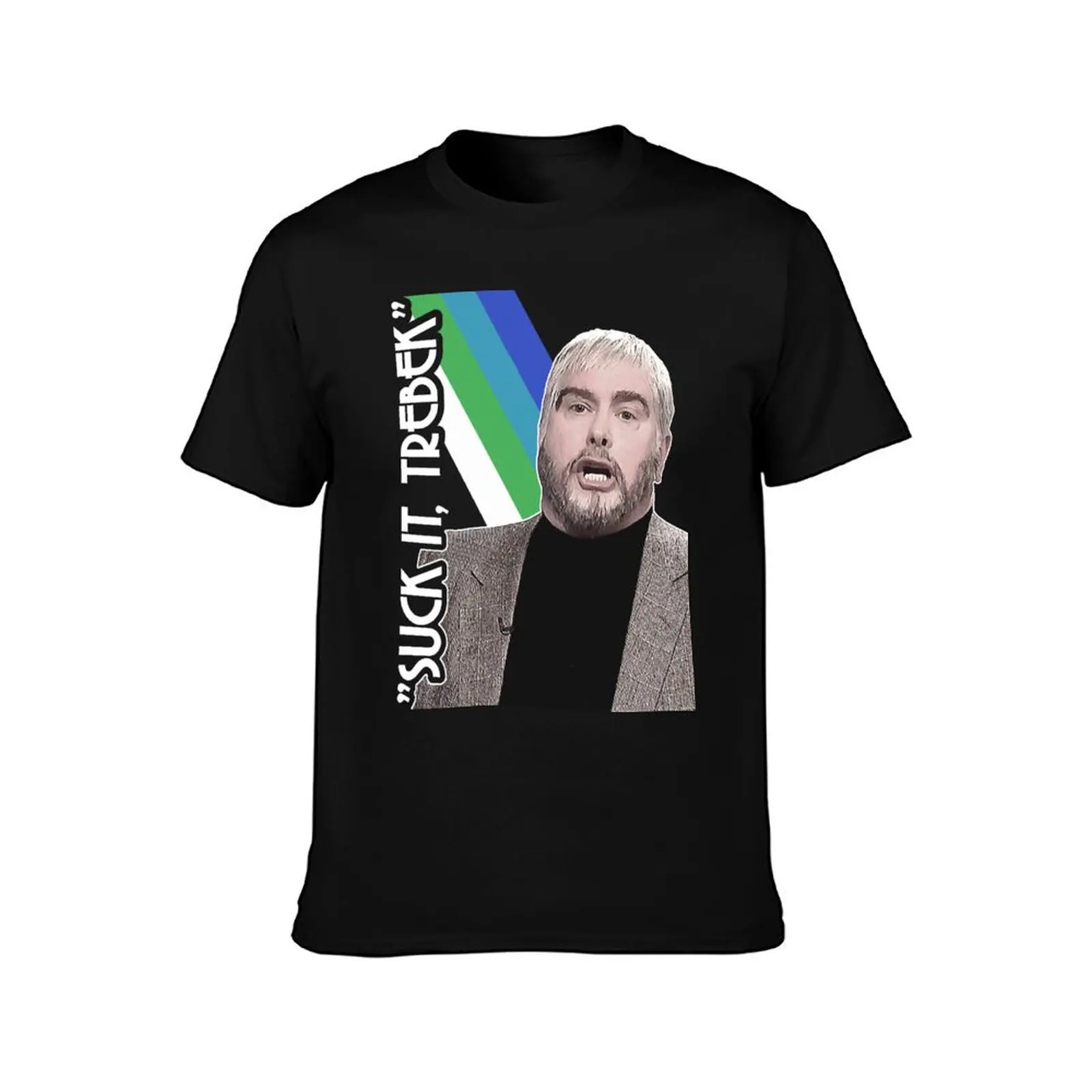 Suck It Trebek - SNL Alex Trebek Spoof T-Shirt Summer Casual Cotton Tee Oversized Streetwear Tops Vintage Graphic Print