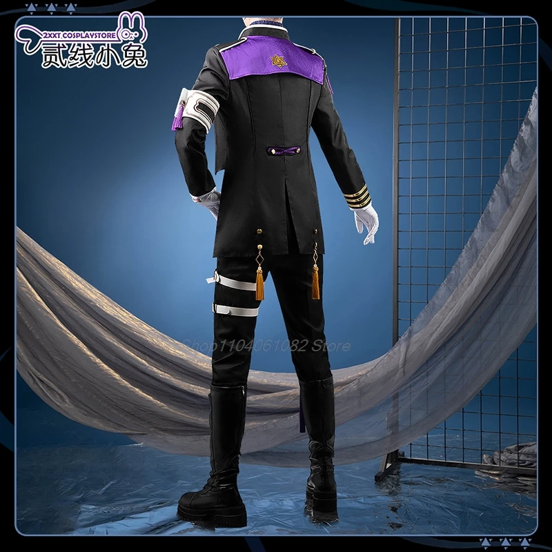 Anime Virtual Youtuber Nijisanji Stationary ao Kei Cosplay Costume pour hommes et femmes, perruque, uniforme, manteau, carnaval, Halloween, imbibé, nouveau