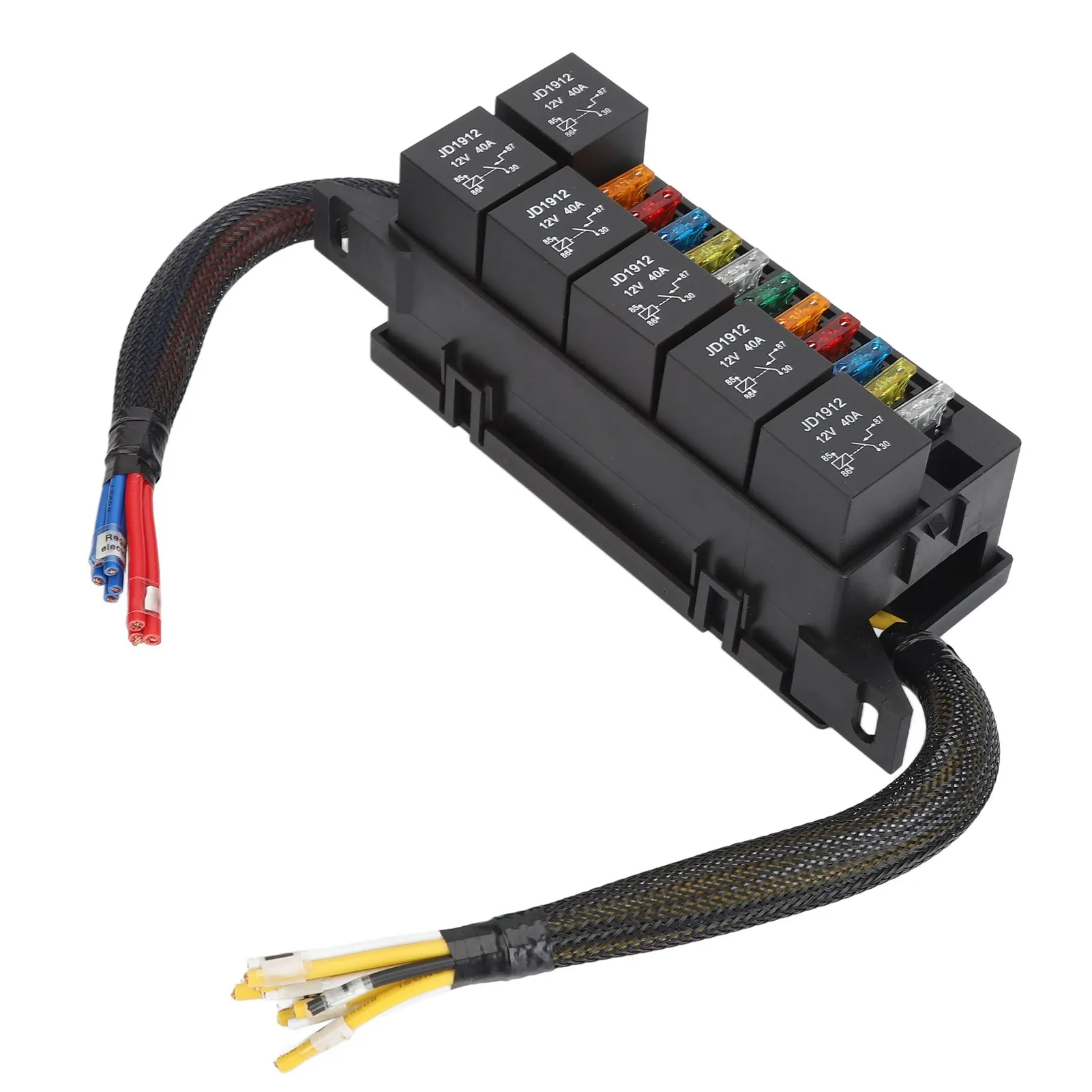 Relay Box 12V 6 Relay 11 ATC ATO  Waterproof Relay Block Box for Car Yacht Boat  Relay Box Relay Crimp Terminal Box