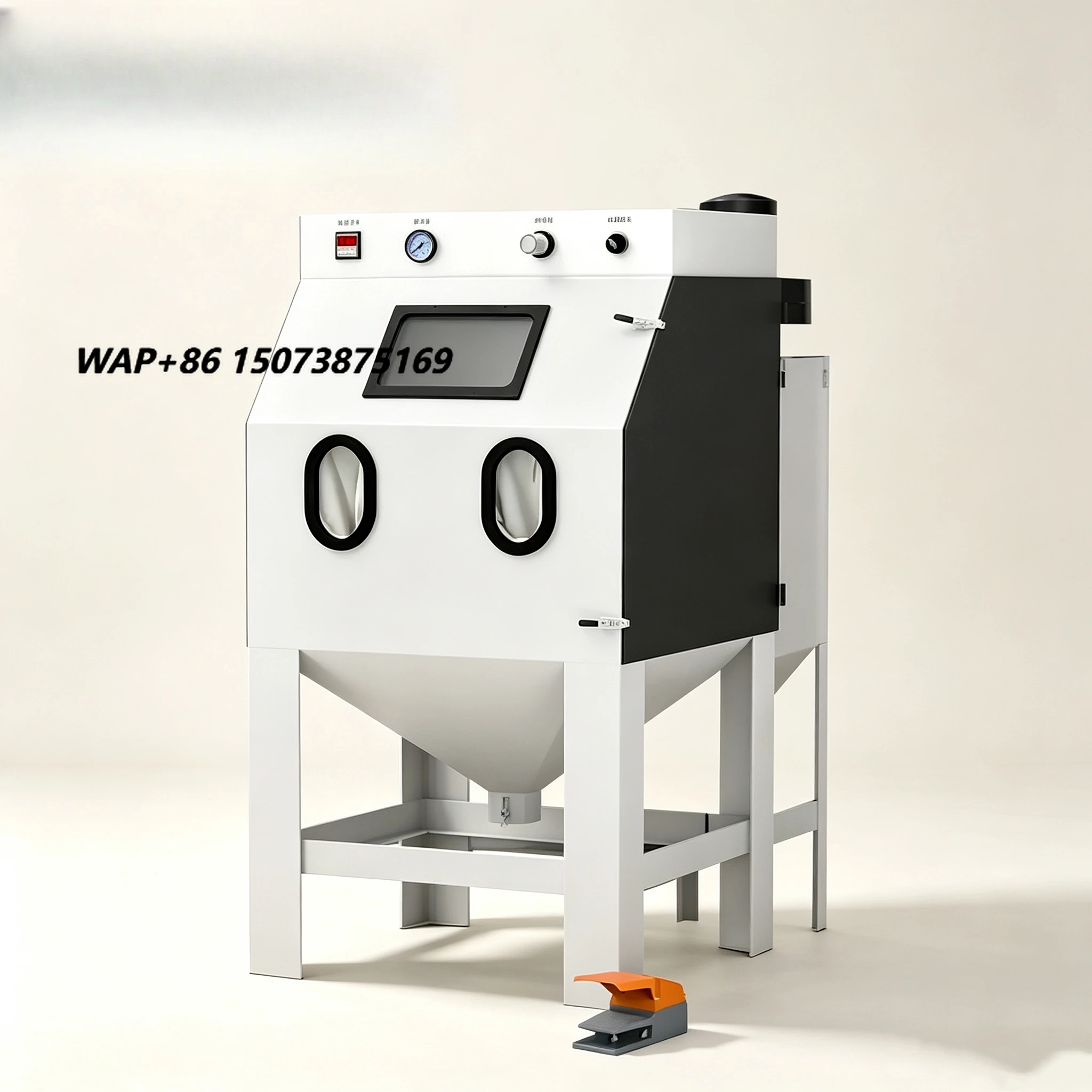 Foot Operated Sand Blasting Cabinet for Hardware Die Mold Surface Repair Oxide Layer Cleaning Polishing