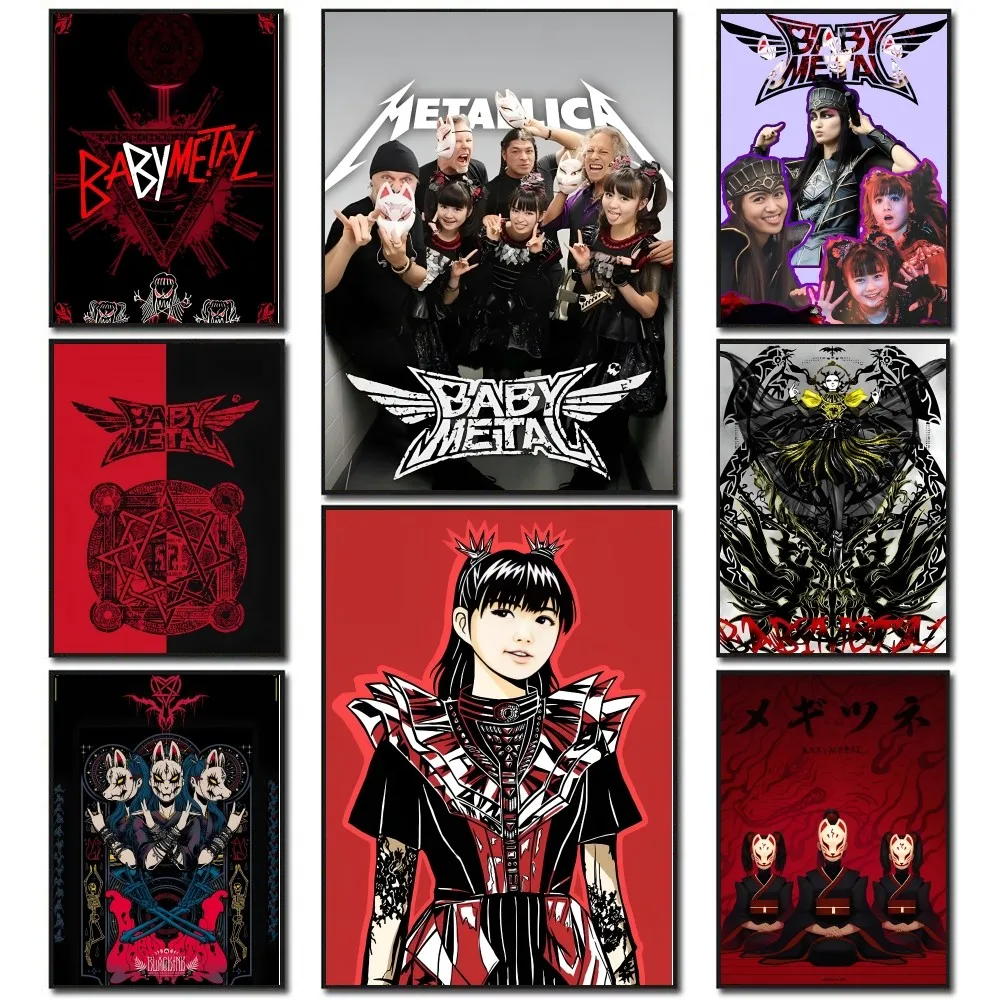 1PC Singer babymetal Poster Paper Print Home Living Room Bedroom Entrance Bar Restaurant Cafe Art Painting Decoration