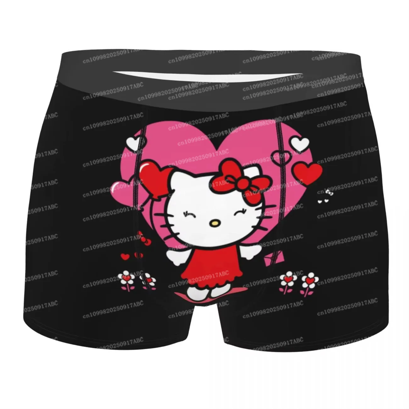 

(Miniso) Нижнее белье Hello Kitty Мужское нижнее белье Sanrio Мужские шорты Трусики Трусы Нижнее белье Дышащие трусы Женские трусы