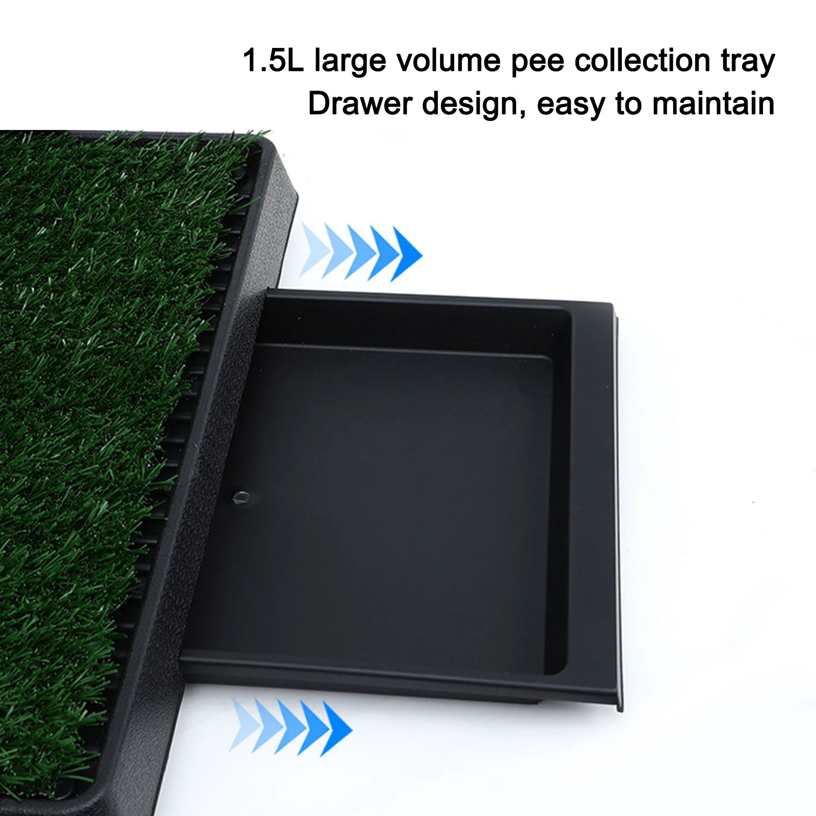 

Dog Grass Potty Tray Bite Resistant Easy To Maintain Multifunctional Dog Grass Pee Pad for Indoor Outdoor for Medium Large Dog