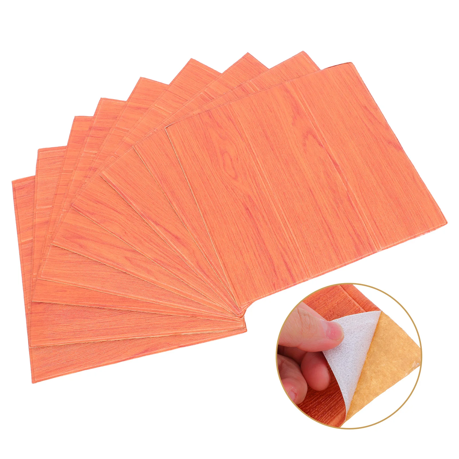 

10 Pcs Three-dimensional Wall Sticker Brick Stickers for Wallpaper Self Adhesive