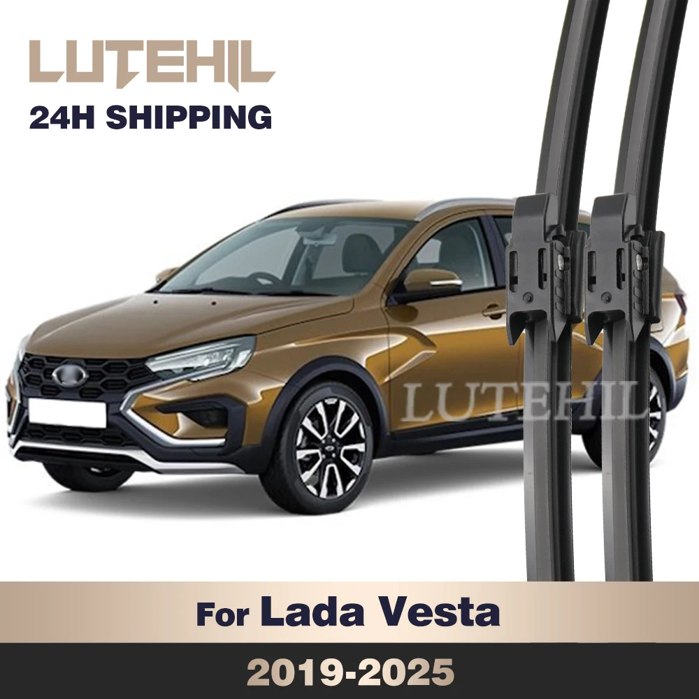 

For Lada Vesta 2019-2025 2020 2021 2022 2023 2024 Wiper Front Wiper Blades Windshield Windscreen Window Brush 24"+18"