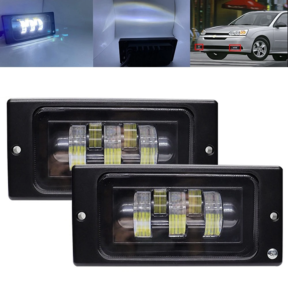 

Fog Lamp Work Light Square 2110-2117 front bumper fog lights kit Truck Daytime Running Light Off-road for Lada 5LED Spotlights