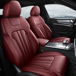 Custom Car Seat Covers For Audi A6 2019 To 2021 360° Full Covered Breathable Leather Car Seat Protective Cover Auto Accessories