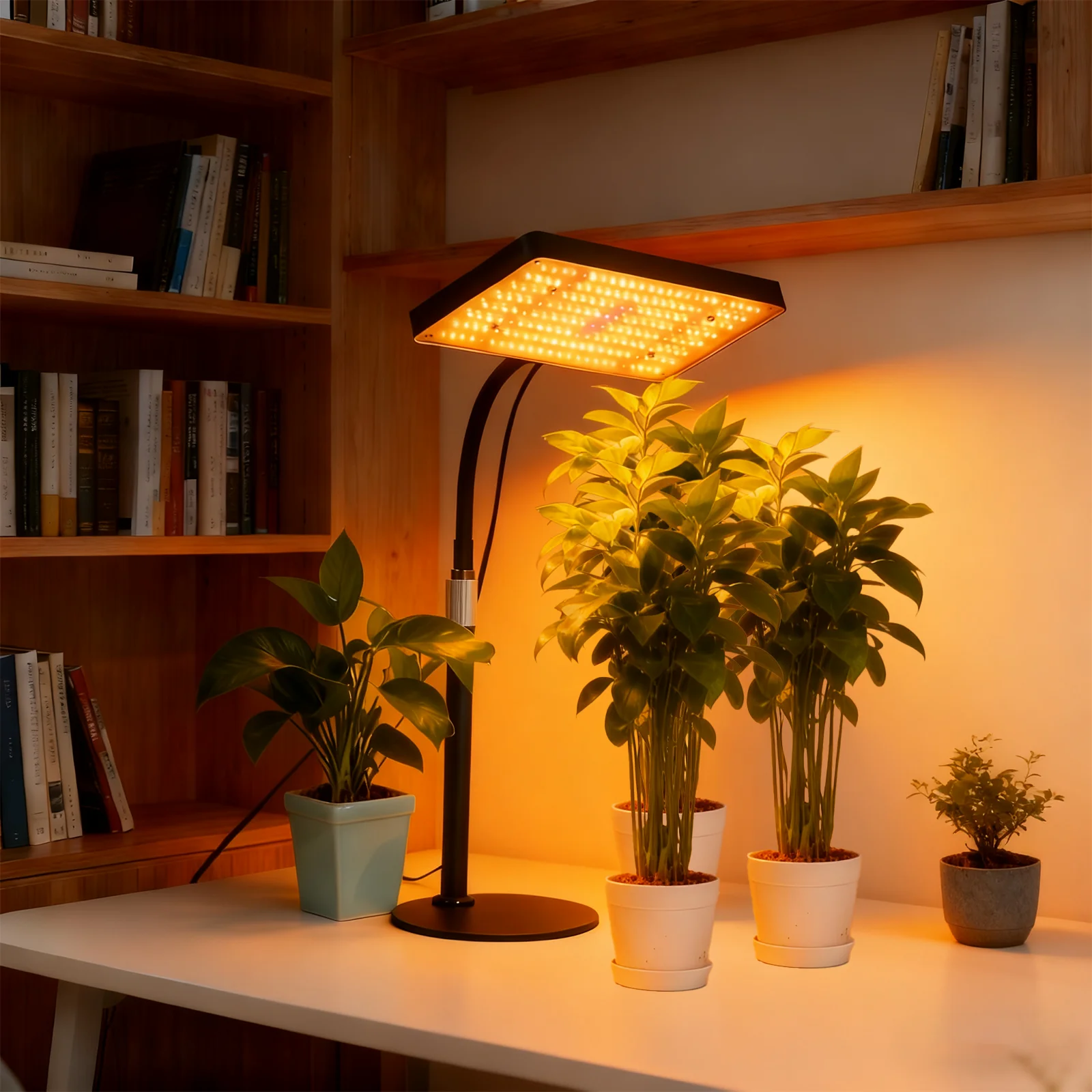 

Настольные светильники для выращивания комнатных растений, настольный светильник для выращивания растений полного спектра, светодиодная лампа для выращивания комнатных растений бонсай с переключателем включения/выключе