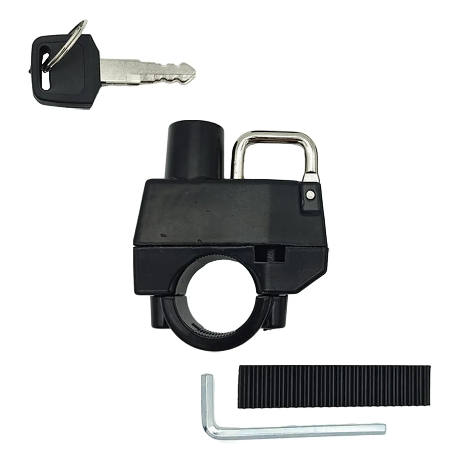 Universal Motorcycle Helmet Lock with 2 Keys Portable Premium Durable Easy Installation Anti Theft for Motorbike Scooters