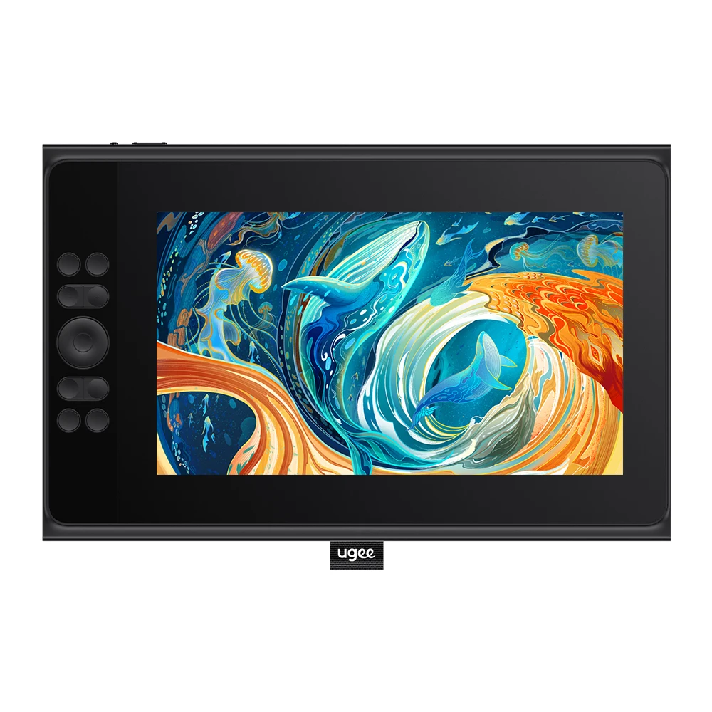 U1200/U1600 Digital DrawingTablet Monitor 12'' /16" FHD Pantalla Tabletas gráficas Tableta digitalizadora, 127% sRGB 5080lpi Adecuado para Android / IOS