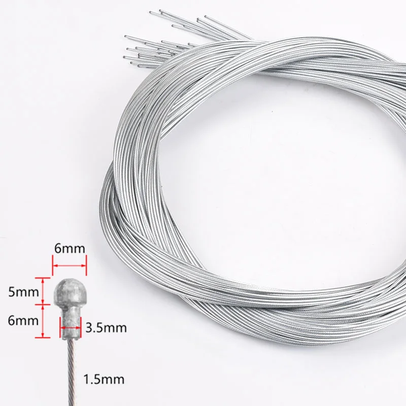 Câble de dérailleur de frein avant et arrière pour vélo de route VTT, noyau en acier, accessoires de remplacement, 1x