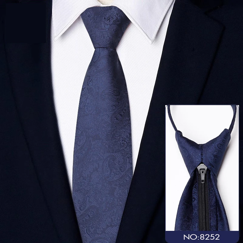deep-blue-floral-patterned-business-style-men's-tie-professional-camolkeionck-zipper-type-dress-code-suitable-for-formal-occa