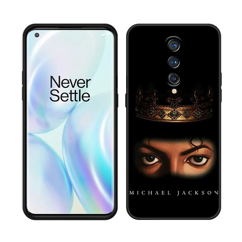 Super Star MJ Phone Case For OnePlus 9 10 ACE 2V Pro 9RT 10T 10R 11R Nord CE 2 3 Lite N10 N20 N30 5G Black Silicone Cover