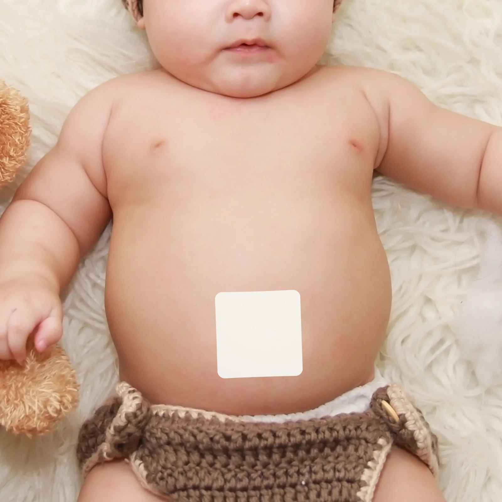 

1 Bag Of Acupuncture Patches Waterproof Breathable Baby Navel Stickers Umbilical Cord Protector For Swimming Newborn Non-Woven