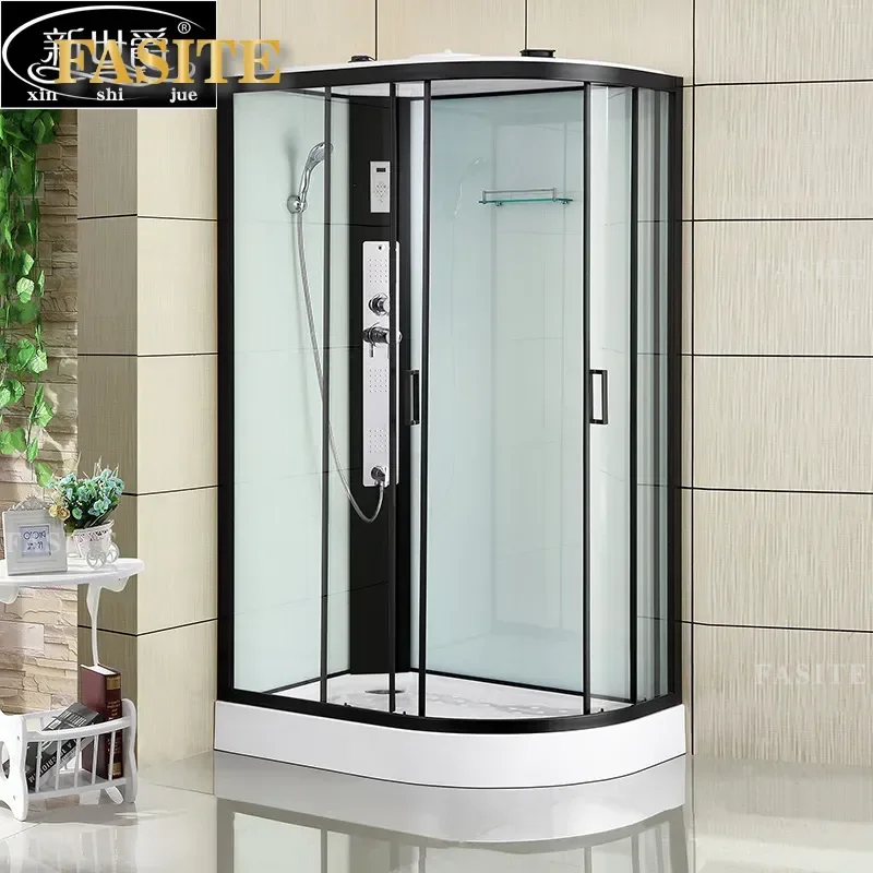 Integral Shower Room Glass Partition Bathroom Arc Fan Integrated Shower Enclosure Bathing Cabin