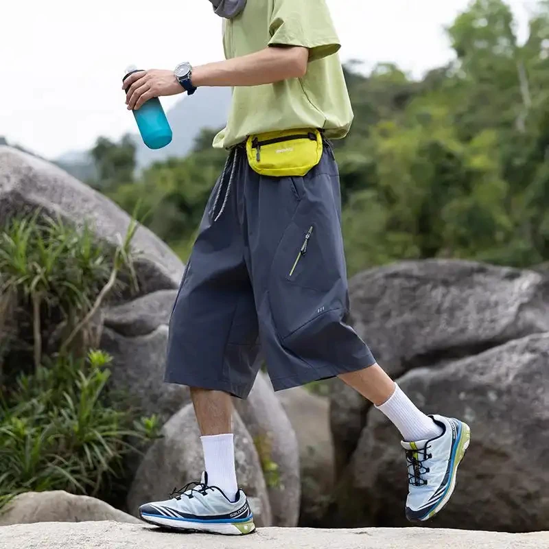 

2026 Summer American Street Style Functional Cargo Shorts For Men Women Multi-Pocket Design Loose Fit Trendy Brand Versatile Kne