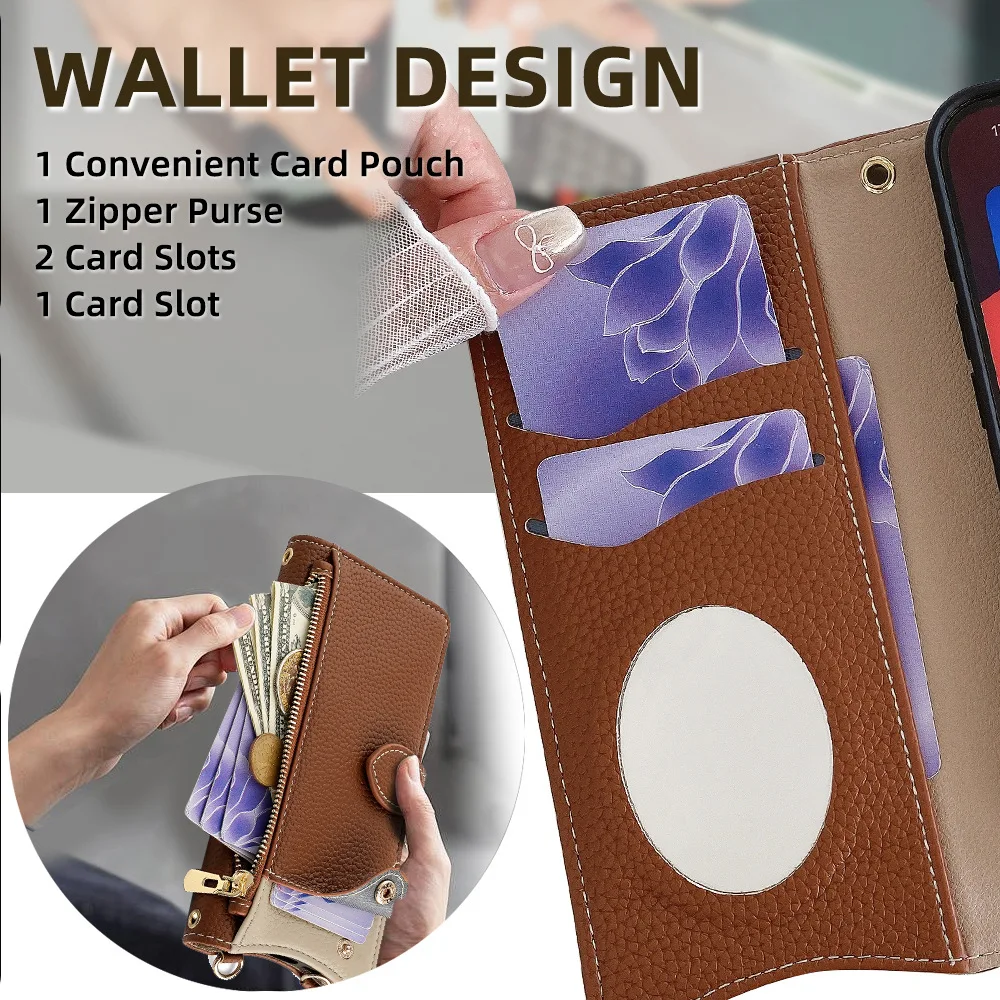 Ledertasche für Honor Magic 8 7 Pro 7 6 5 4 3 Lite Wallet Case Flip Honor Magic 7pro 6lite Retro Soft Cover Lanyard Cape Shell – Detail 6