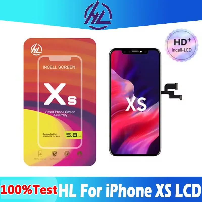 HL-Incell HD+ LCD for iPhone XS LCD Display Touch Screens Replacement With 3D Touch Digitizer Assembly Display Support True Tone