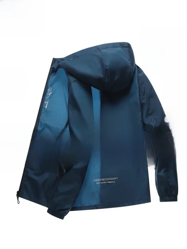 

Paul Ice Silk Thin Sun Protection Clothing Men's Summer Breathable Skin Jaet Outdoor Cardigan Coat for Fiing And Other Sc...