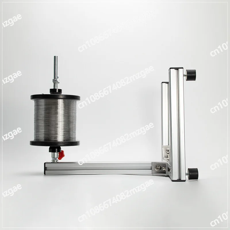 Pay-off frame, pay-off plate, fishing line, cotton thread, enameled wire, metal damping, adjustment resistance, elastic tension