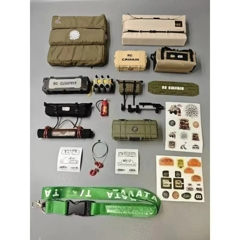 1/8 Scale KM RAM 1500 RC Crawler Full Set Miniature Decoration Parts - Realistic Mood Upgrade Kit RC Car Upgrade Accessories