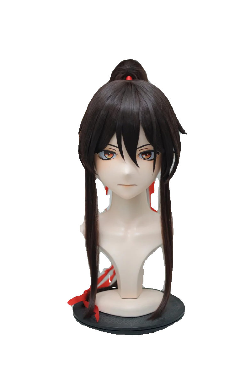 

(NFD-20-08) Customize Character Female/Girl Resin Kig Full Head With Lock Anime Cosplay Japanese Anime Kigurumi Mask