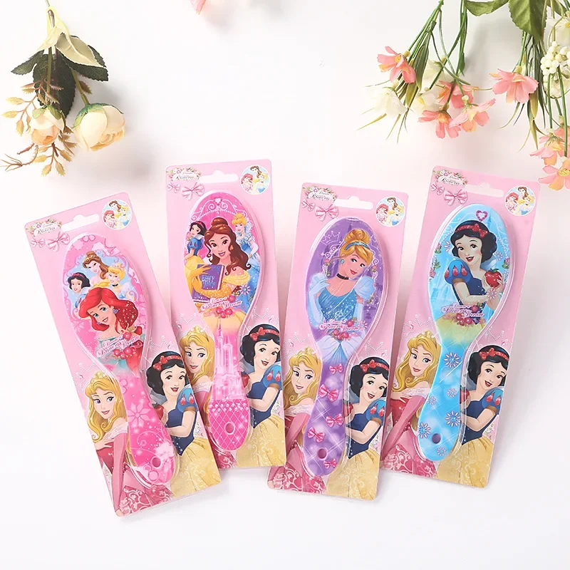 Disney Frozen Air Cushion Hair Combs Cartoon Anime Figure Mickey Minnie Sofia Elsa Anna Princess Massage Comb Birthday Gifts Toy