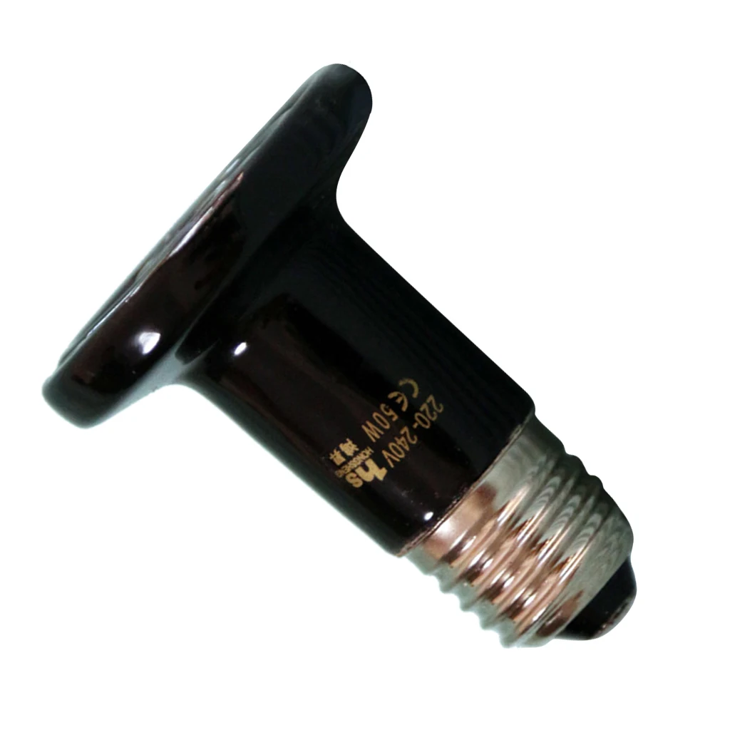 Mini Ceramic Infrared Lamp E27 Reptile Heat Light Waterproof Warmer for Chicken Coop Pets