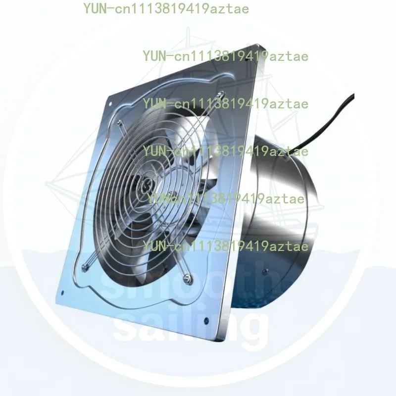 Household Industrial Blower Fan 6/7/8inch Stainless Steel Pipeline Ventilator for Attic Kitchen Toilet