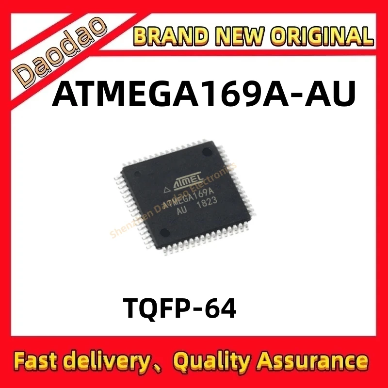 

ATMEGA169A-AU atmega169a-au IC MCU TQFP-64 Microprocessor Microcontroller chip Quality Brand New