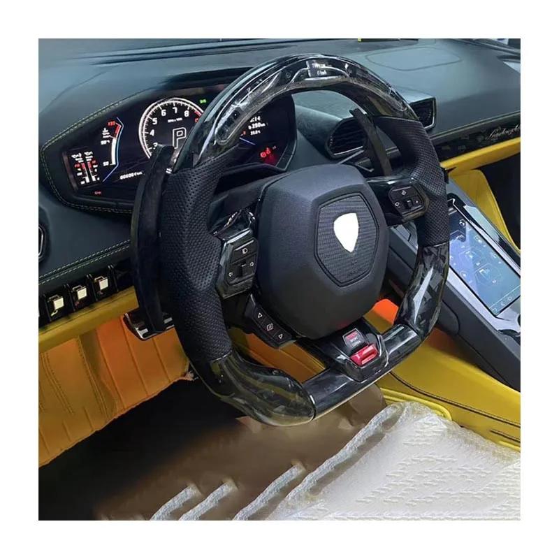 

Hot Sale Sports-Style Carbon Fiber Steering Wheel for 2018-2019-2020 Lamborghini Urus