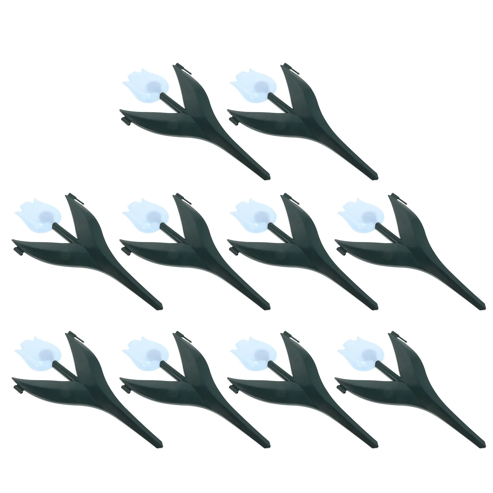 

10Pcs Plastic Garden Fence - Decorative Outdoor Privacy Screen with Tulip Flowers - Lawn Edging and Landscape Border for Patio