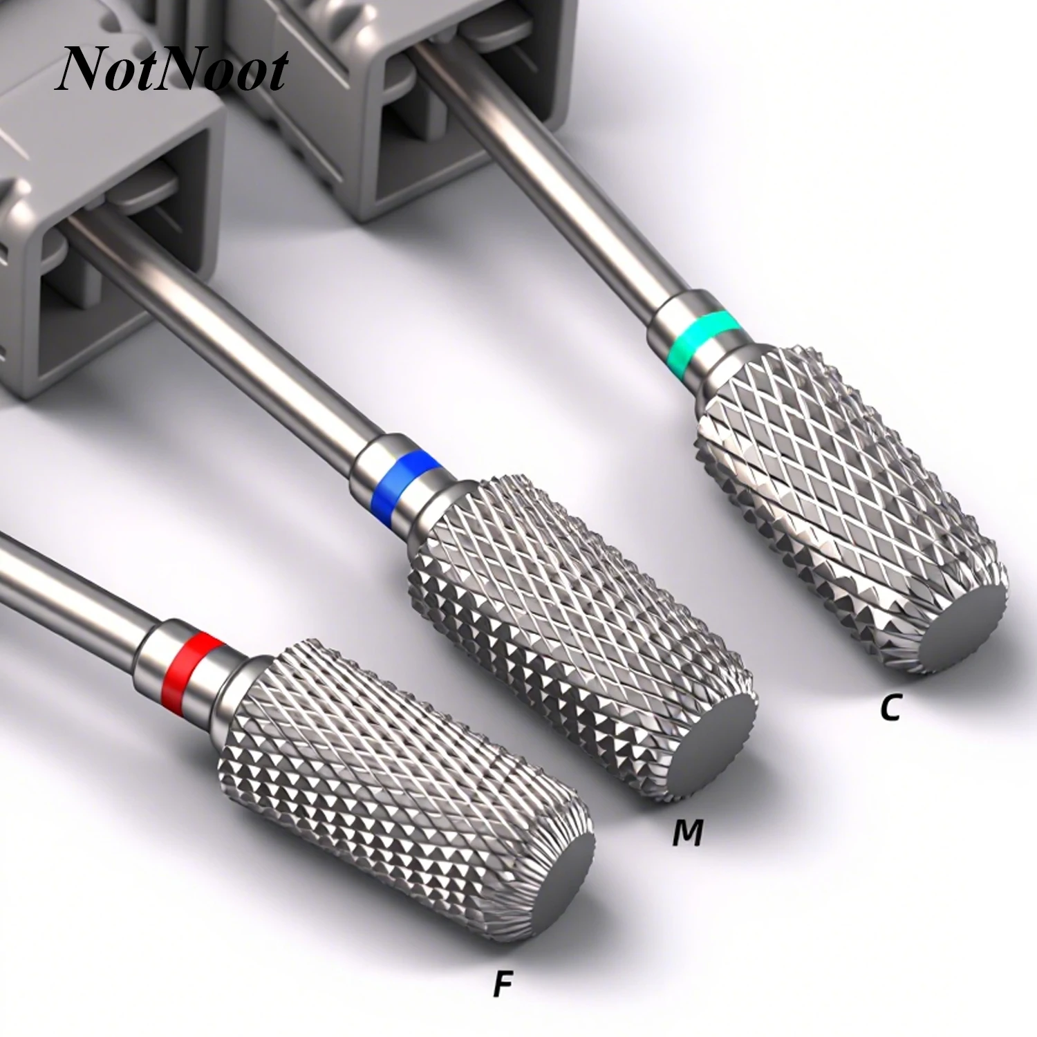 NotNoot Carbide Acrylic Nail Drill Bit Professional Efile Barrel Nail Bits 3/32
