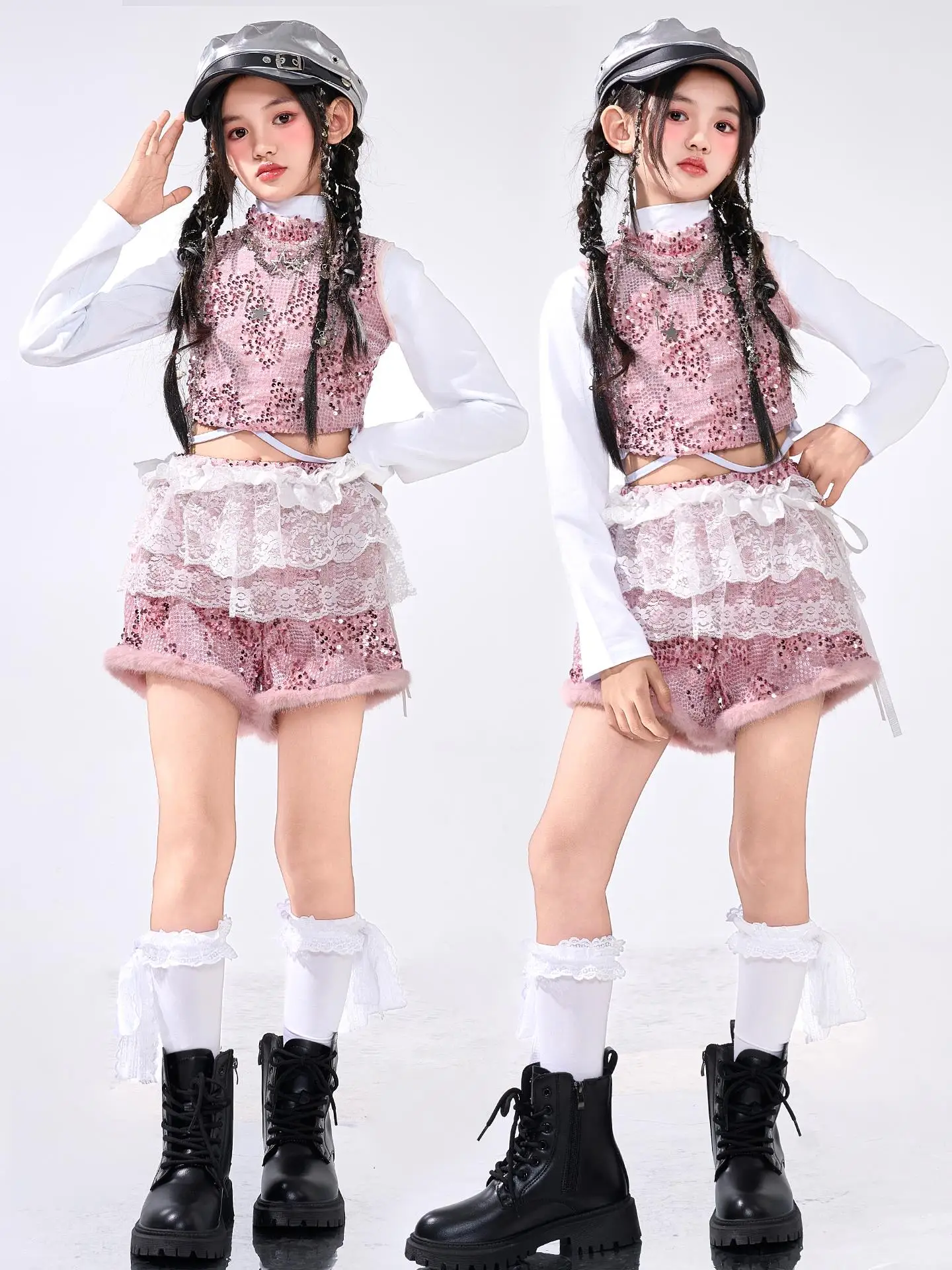 Girls Jazz Dancing Costume Kids Dopamine Dancing Costume Girls Jazz Street Dance Model
