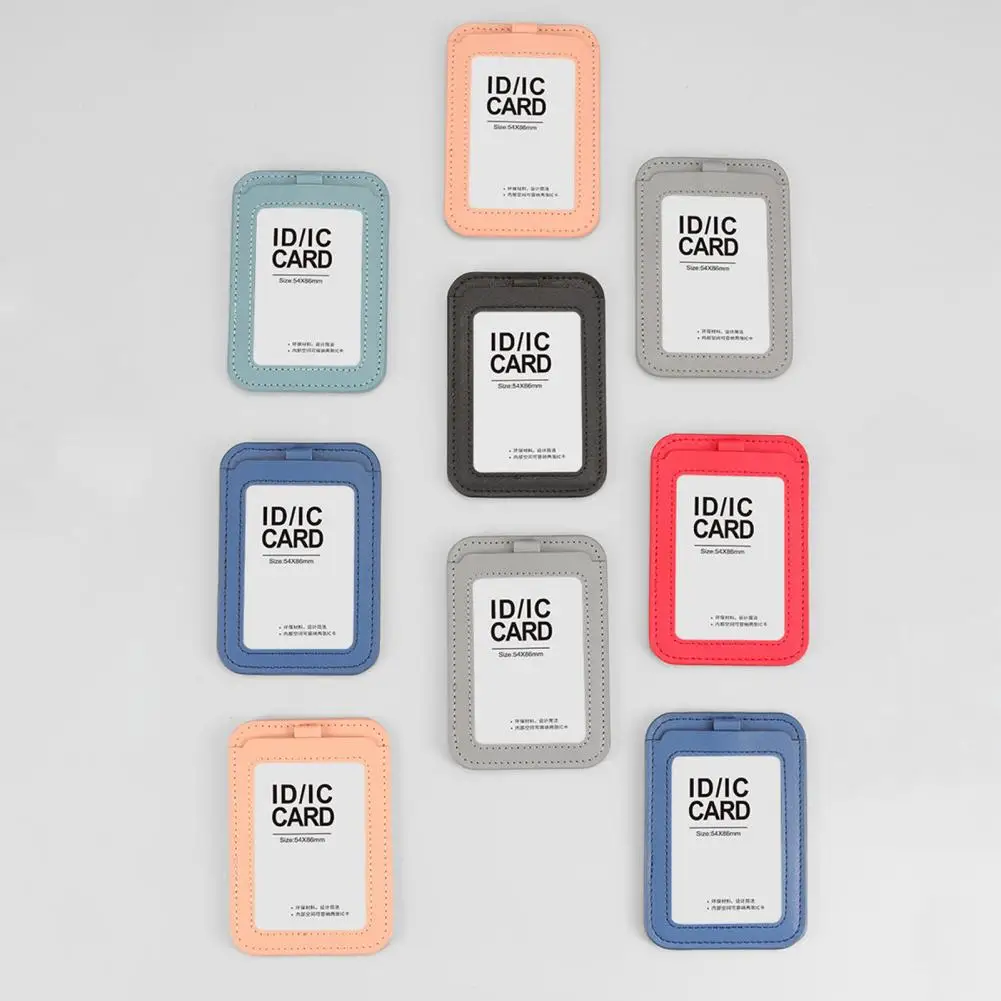 Porta carte d'identità trasparente porta Badge identificativo trasparente con Design trasparente con bobina retrattile con cordino durevole per lavoro all'aperto