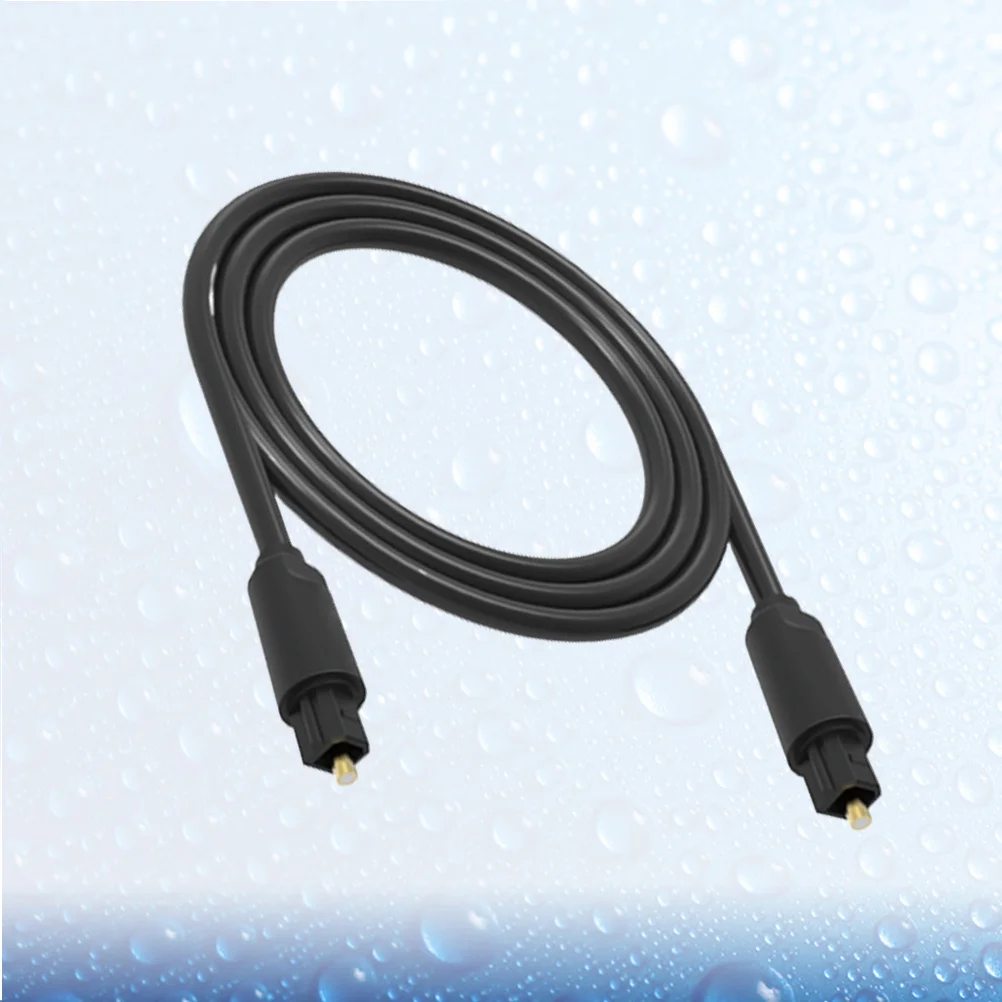 

1.5M Optical Fiber Audio Cable Digital Coaxial For Dvd Cd Player Gold Connectors 1Mm Core Removable Caps Cuboid Design High