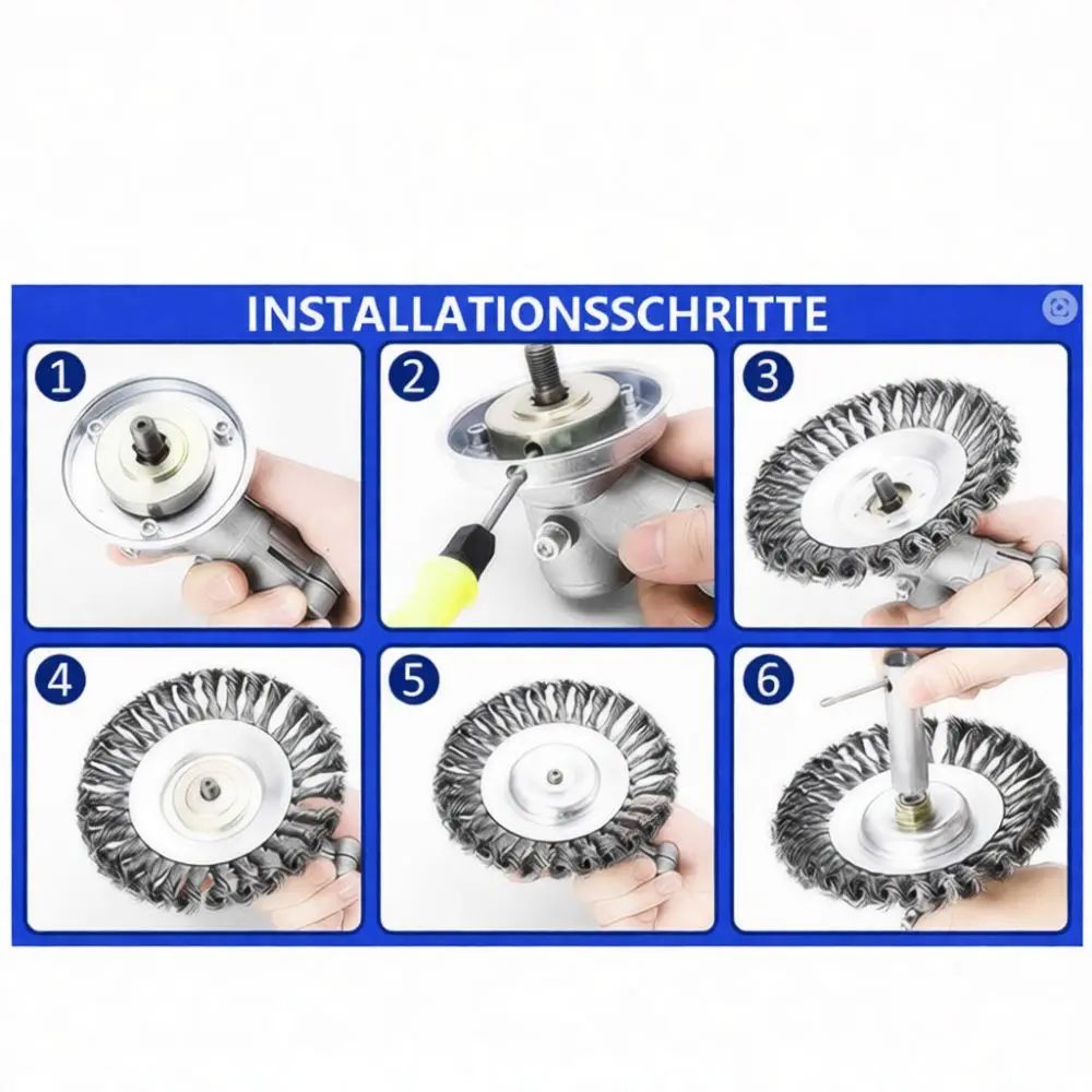 Heavy Duty Steel Wire Trimmer Head For For Stihl Lawn Mower Replacement Part Metal Brush Cutter Blade Garden Removal