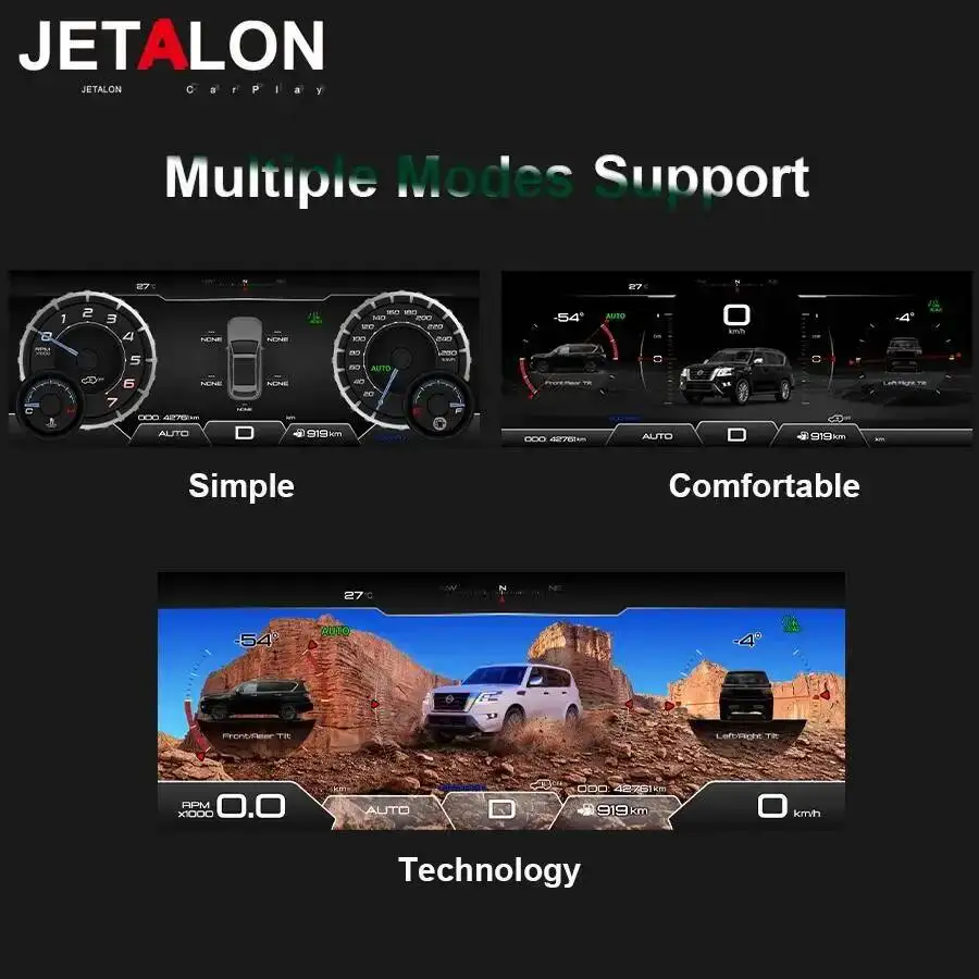 Car Dashboard Instrument Digital Speedometer For Nissan Armada Patrol Y62 Virtual Instrument Panel Speedometer Virtual Cockpit