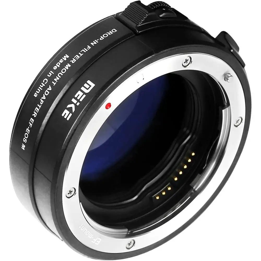 Meike MK-EFTR-C Drop-in Filter Autofocus Mount Lens Adapter for Canon EF/EF-S to EOS M Camera with Variable ND Filter&UV Filter
