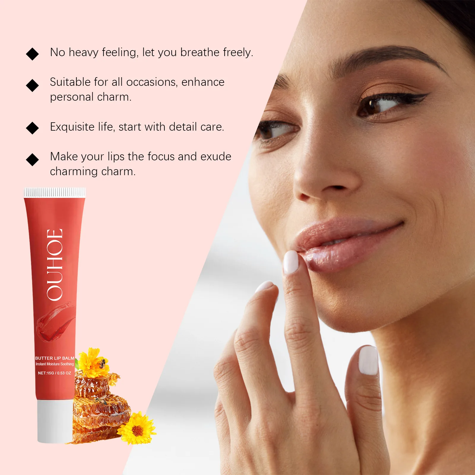 Lip Balm Deep Moisturizing Glaze Smoothing Lip Lines Prevent Dry Cracked Long-Lasting Nourish Waterproof Daily Lip Care Makeup