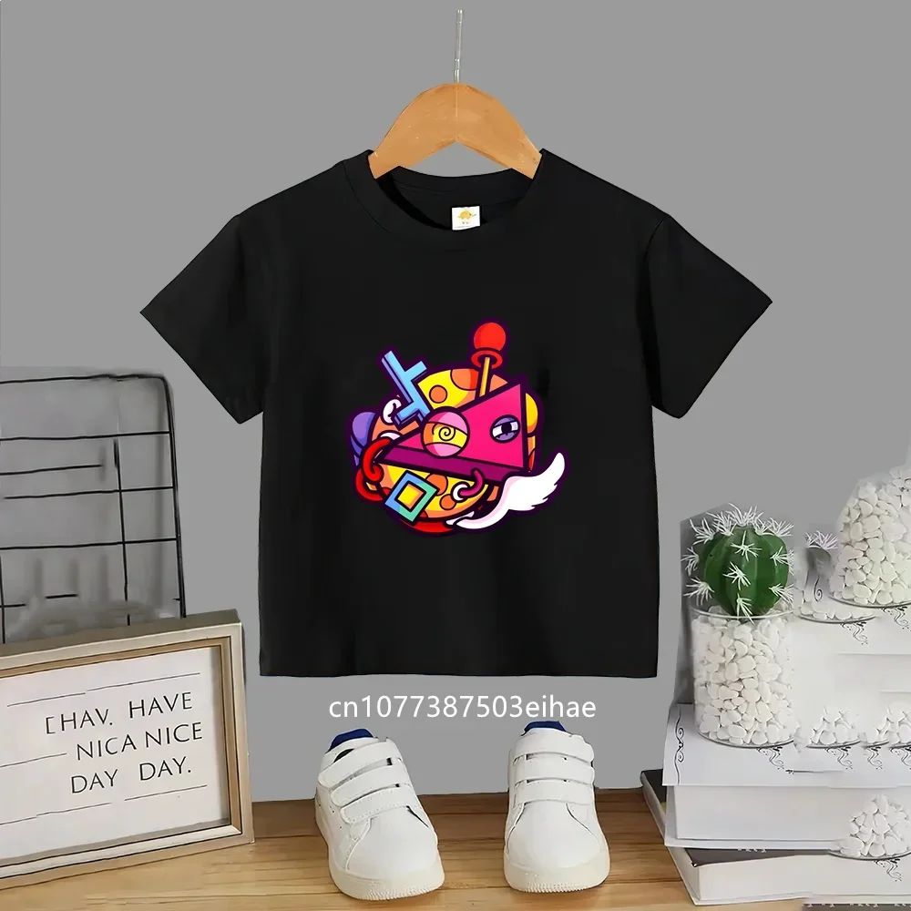 The Amazing Digital Circus Kids T-shirt, Anime Cartoon Cotton Short Sleeve Tees, Summer Casual Tops Boys Girls Clothing Gift