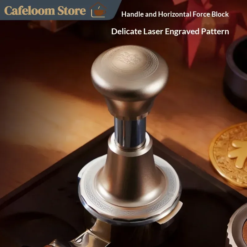 Hero Jianqi Horse Year Limited Edition Constant Force Espresso Tamper 58mm Professional Coffee Presser For Espresso Machine