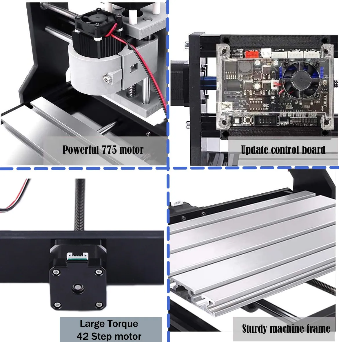 Imagem -02 - Mini Fresadora a Laser Cnc 3018 Pro 10w 15w com Controlador Offline Eixos Router de Madeira Gravador de Corte Pcb