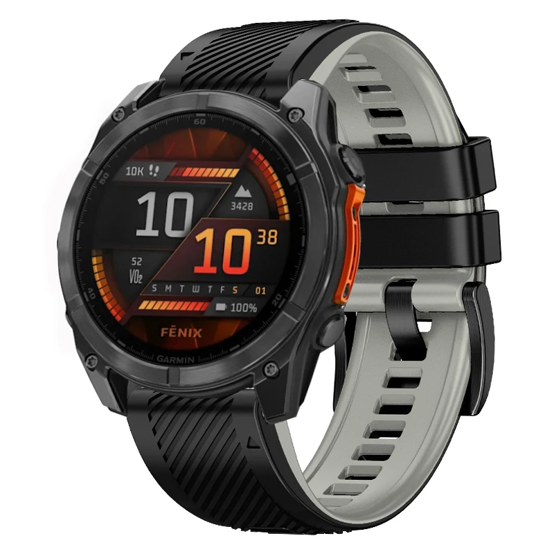 QuickFit Silicone Strap For Garmin Fenix 8 51mm E 47mm/Enduro 3 2/Tactix 7/Epix Pro/D2 Watch Band Fenix8 7X 6 5 5X Plus Bracelet