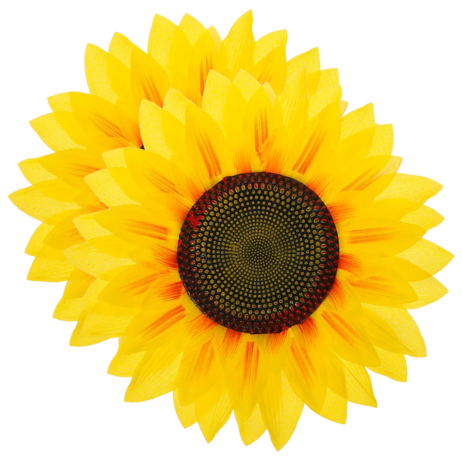 2개 세트 휴대용 가짜 해바라기 머리 장식 가벼운 대형 해바라기 장식품 무용 공연 파티 사진 촬영용