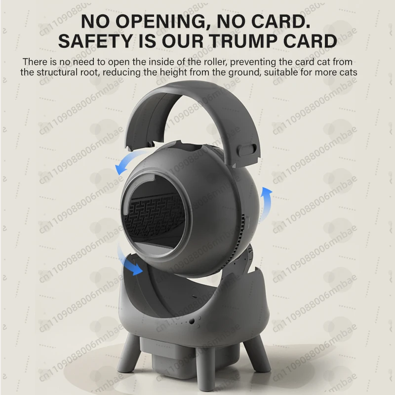 New automatic cat litter box 65L safety anti-clip smart cat toilet, smart self-cleaning cat litter box