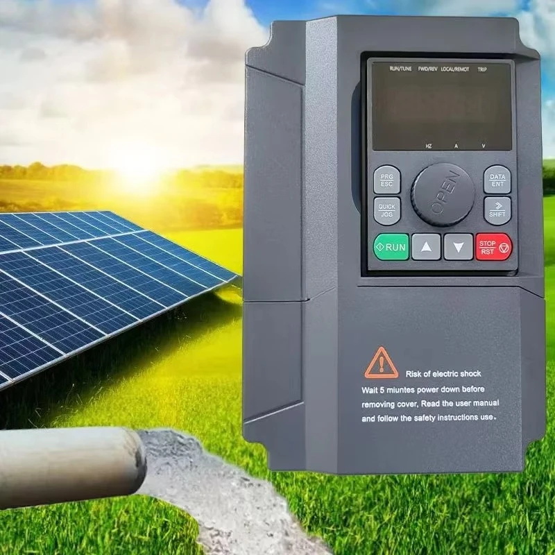 

DC to AC 380VDC Solar Water Pump Inverter 15kw 11kw 3 Phase Variable Frequency Drive Nominal Voltage 220V Solar VFD Pump Drive